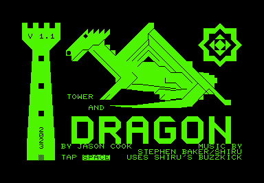 Tower and Dragon 3.0 game screenshot for Commodore PET